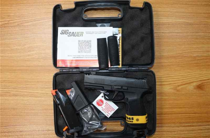 Sig Sauer P365 X Macro 9mm Black Optic Cut 3.7&quot; br